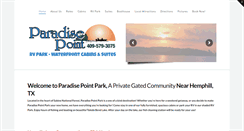 Desktop Screenshot of paradisepointpark.com