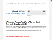 Tablet Screenshot of paradisepointpark.com